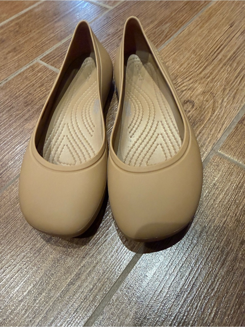 CROCS Women’s Tan Slip-On Ballet Flats